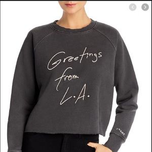 FRAME Old School Embroidered Sweatshirt Large